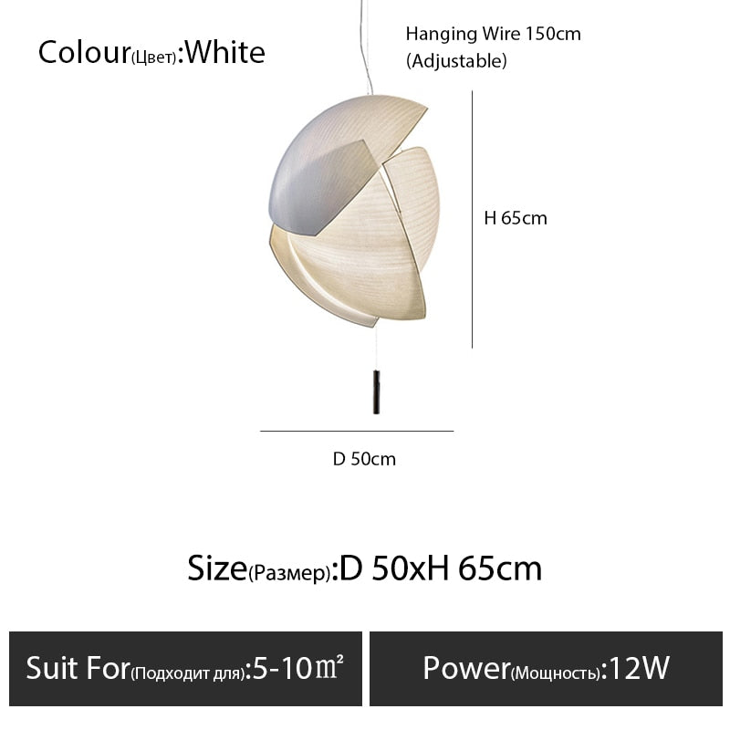 Nordic Designer Cloth Lamp Shade Chandelier - Stylish Pendant Light