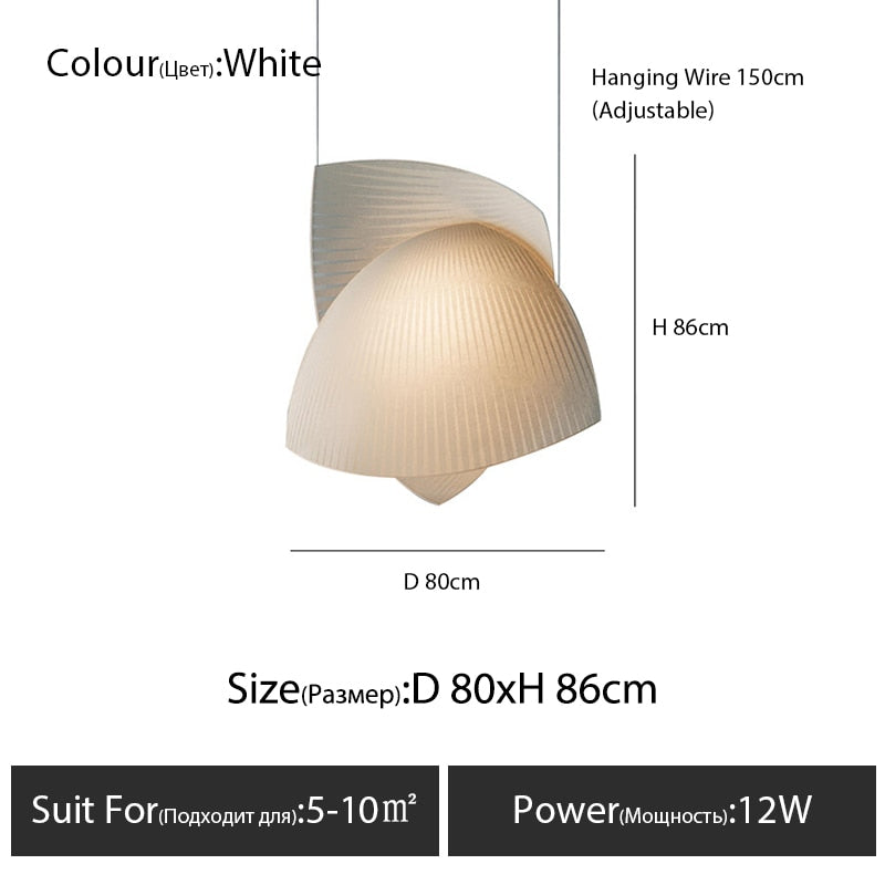 Nordic Designer Cloth Lamp Shade Chandelier - Stylish Pendant Light