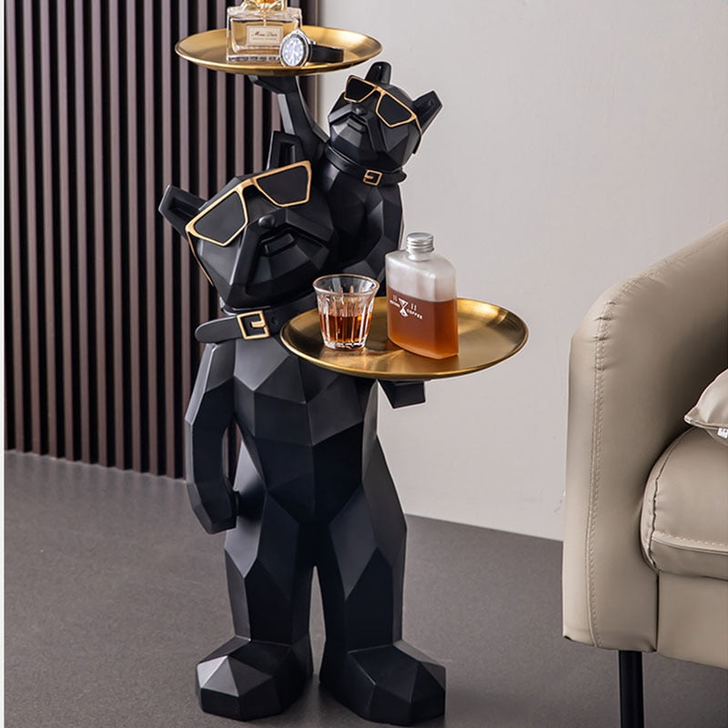 Nordic Fighting Bull Dog Figurine - Stylish Home Decoration