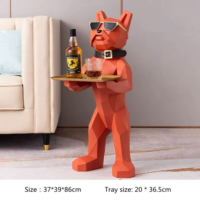 Nordic Fighting Bull Dog Figurine - Stylish Home Decoration