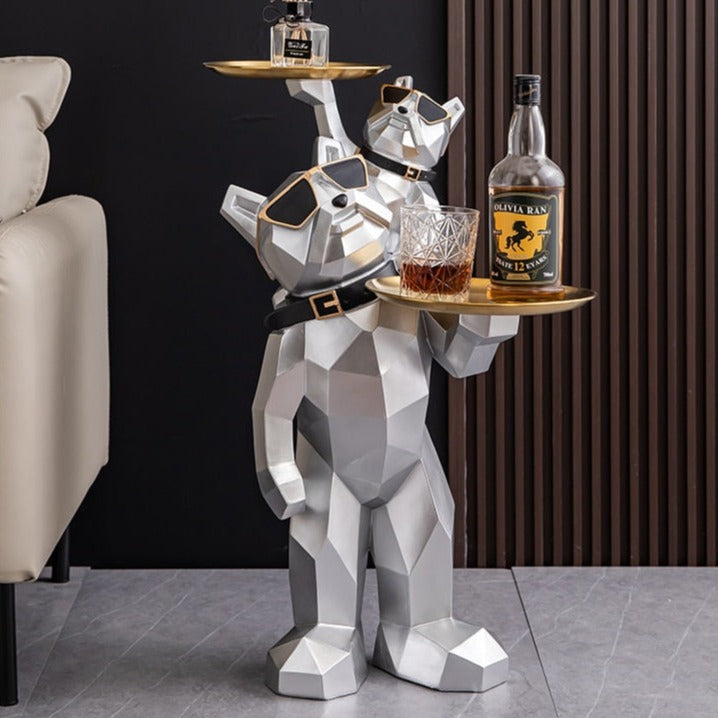 Nordic Fighting Bull Dog Figurine - Stylish Home Decoration