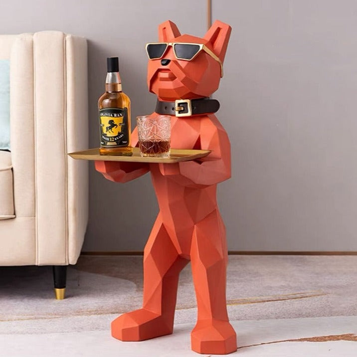 Nordic Fighting Bull Dog Figurine - Stylish Home Decoration