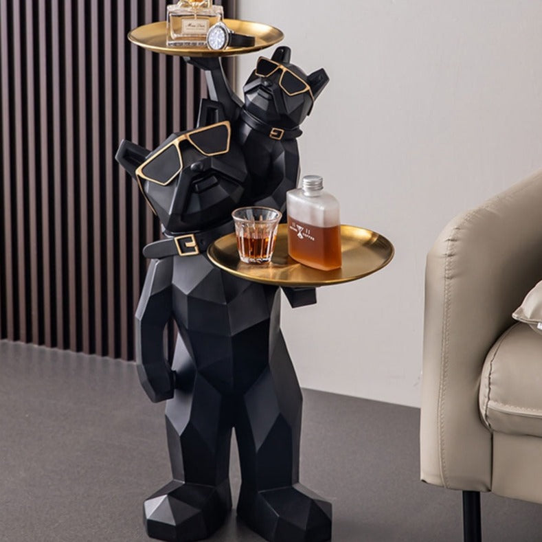 Nordic Fighting Bull Dog Figurine - Stylish Home Decoration