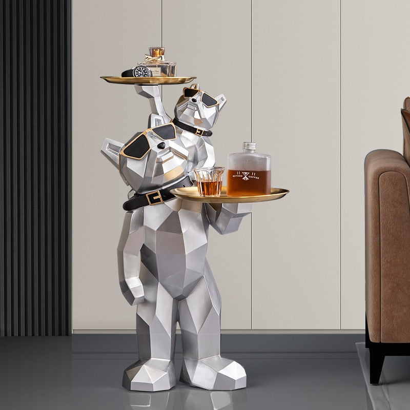 Nordic Fighting Bull Dog Figurine - Stylish Home Decoration