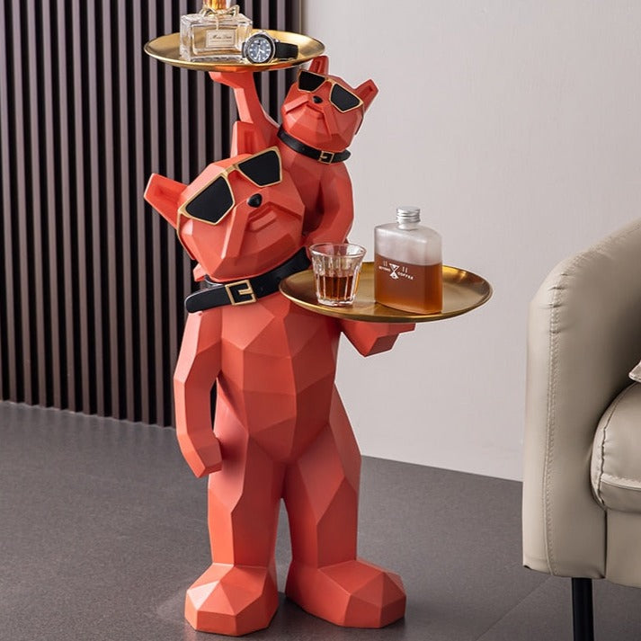 Nordic Fighting Bull Dog Figurine - Stylish Home Decoration