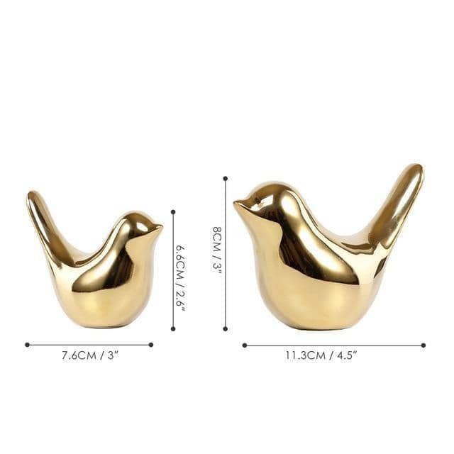 Nordic Golden Bird Family - Personalized Home Accents