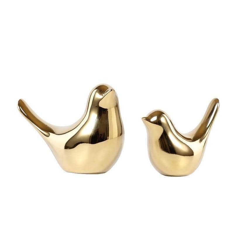 Nordic Golden Bird Family - Personalized Home Accents