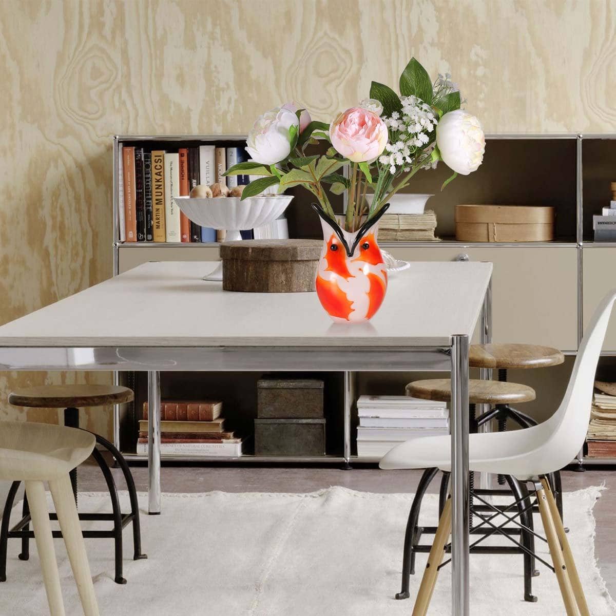 Owl Glass Vase Ornament - Stylish Decor