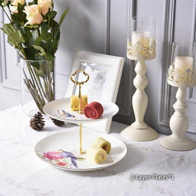 Pastoral Bird Tea Set - Elegant Afternoon Coffee Time