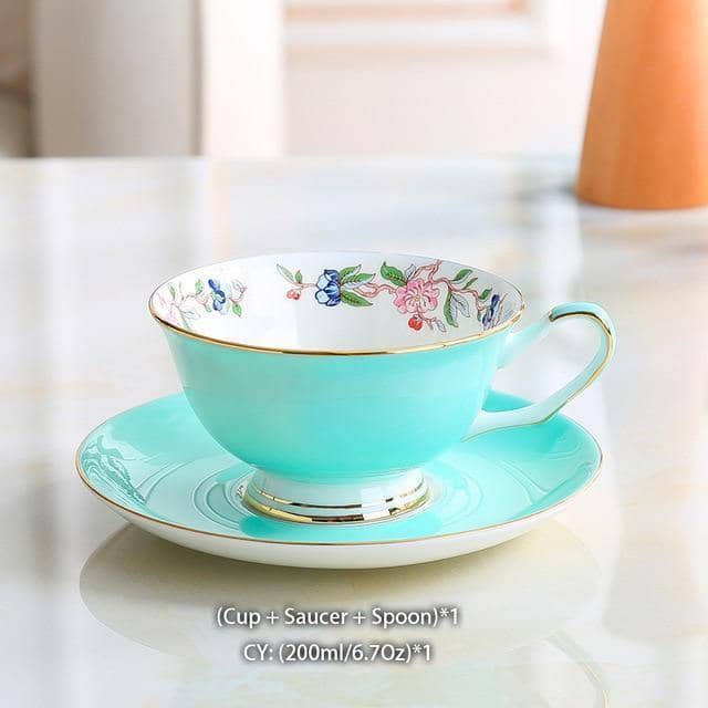 Pastoral Floral Tea Set - Bone China Coffee Time
