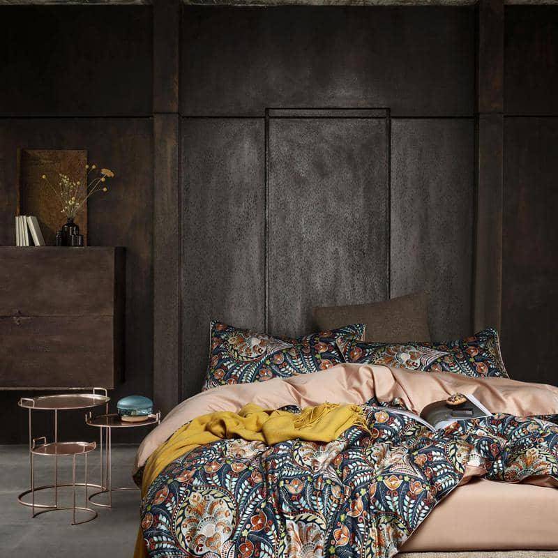 Personalized Luxury Egyptian Cotton King Size Duvet Cover Bed Sheet 4/6pcs Bedding Set