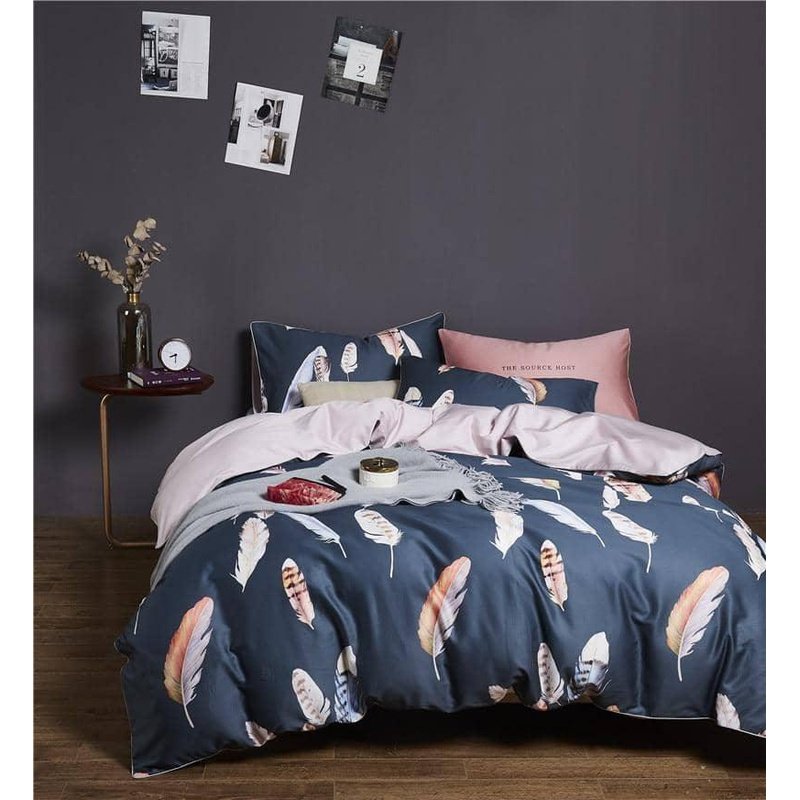 Personalized Luxury Egyptian Cotton King Size Duvet Cover Bed Sheet 4/6pcs Bedding Set