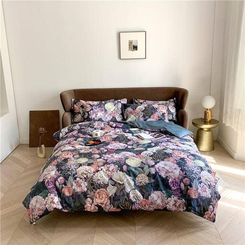 Personalized Luxury Egyptian Cotton Queen Size Duvet Cover Bed Sheet 4/6pcs Bedding Set