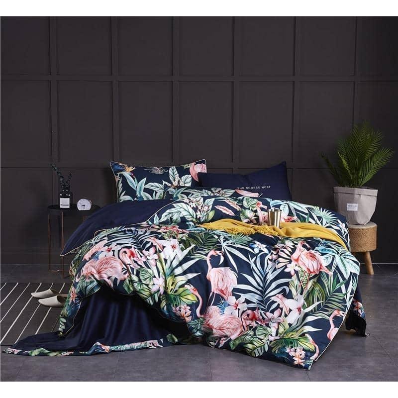 Personalized Luxury Egyptian Cotton Queen Size Duvet Cover Bed Sheet 4/6pcs Bedding Set