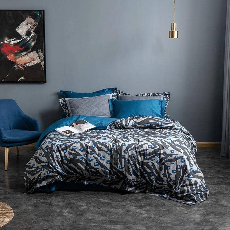 Personalized Luxury Egyptian Cotton Queen Size Duvet Cover Bed Sheet 4/6pcs Bedding Set