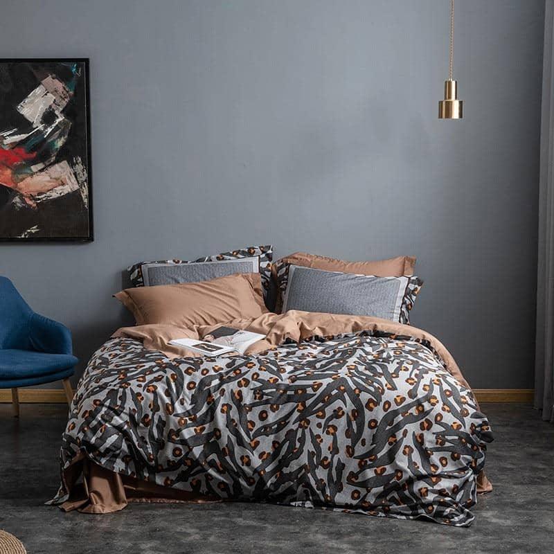 Personalized Luxury Egyptian Cotton Queen Size Duvet Cover Bed Sheet 4/6pcs Bedding Set