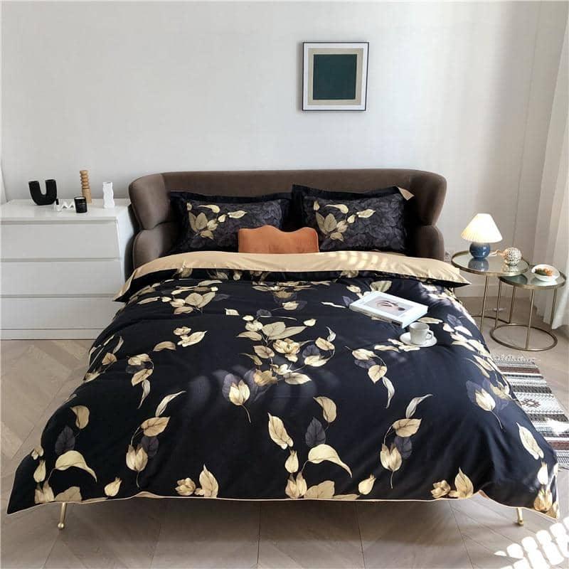 Personalized Luxury Egyptian Cotton Queen Size Duvet Cover Bed Sheet 4/6pcs Bedding Set