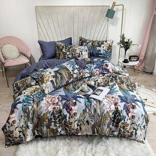Personalized Luxury Egyptian Cotton Queen Size Duvet Cover Bed Sheet 4/6pcs Bedding Set