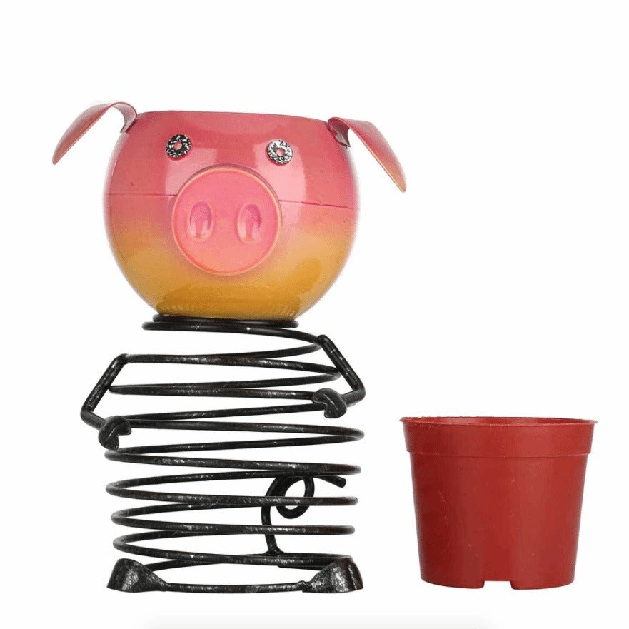 Piggy/Cat Garden Plant Pot - Whimsical Animal Decor
