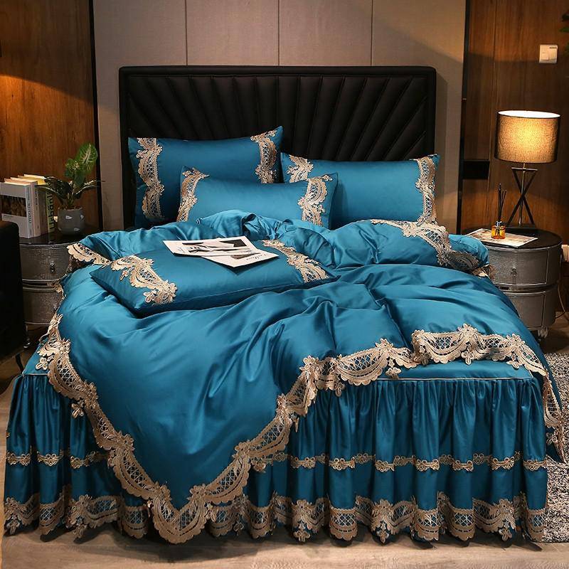 Premium High End 600TC Egyptian Cotton Stripe Bedding Set - Elegant and Stylish