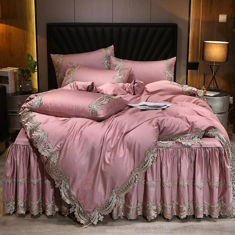 Premium High End 600TC Egyptian Cotton Stripe Bedding Set - Elegant and Stylish
