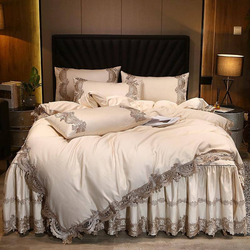 Premium High End 600TC Egyptian Cotton Stripe Bedding Set - Elegant and Stylish