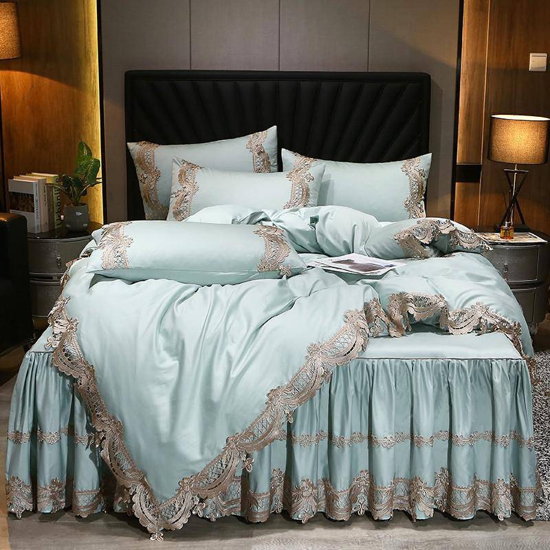 Premium High End 600TC Egyptian Cotton Stripe Bedding Set - Elegant and Stylish
