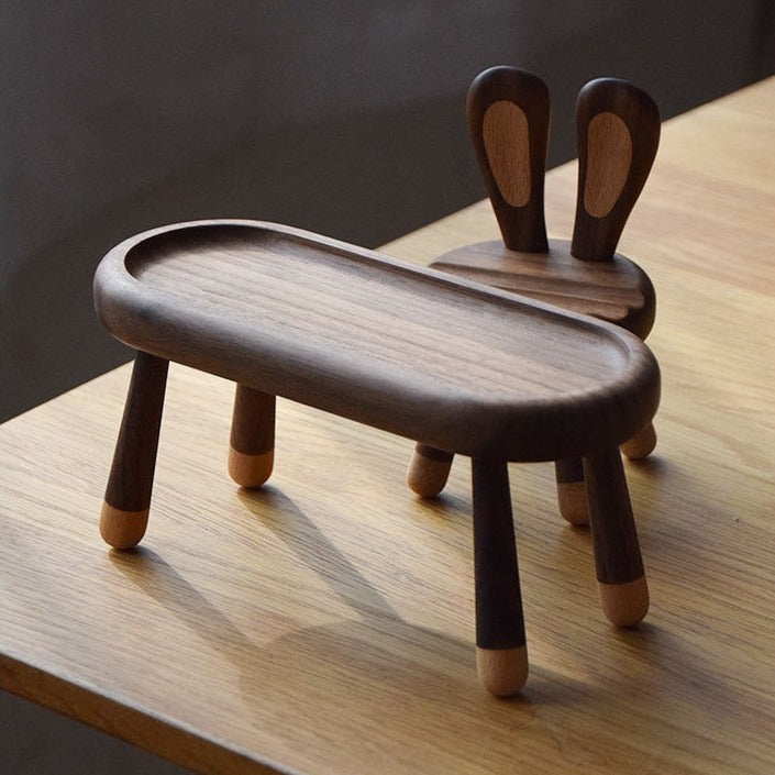 Rabbit Wood Phone & Pencil Holder - Nordic Elegance