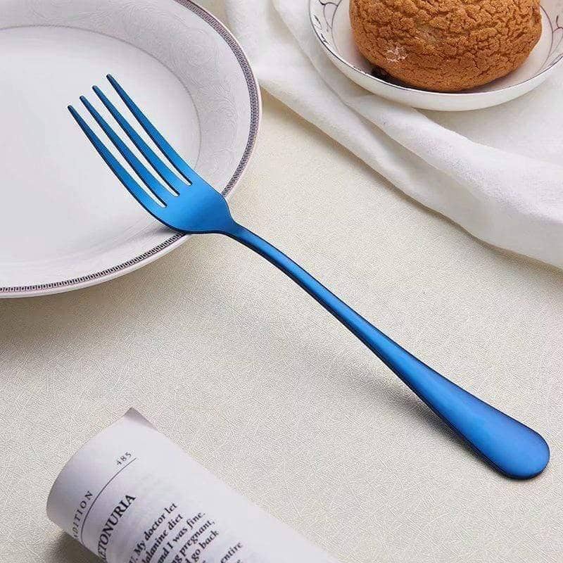 Rainbow Dining Cutlery Set: Colorful and Vibrant Fork & Knife Flatware