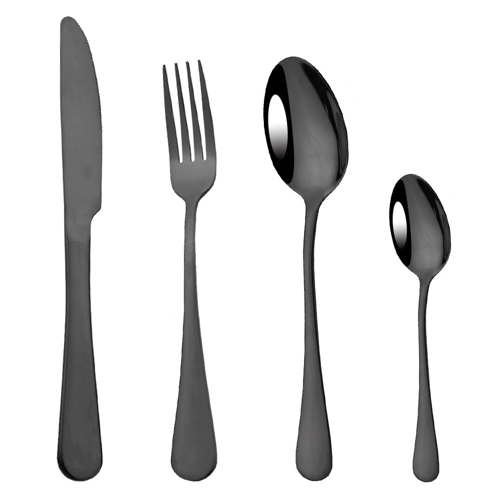 Rainbow Mirror Finish Cutlery Set - Shimmering Flatware