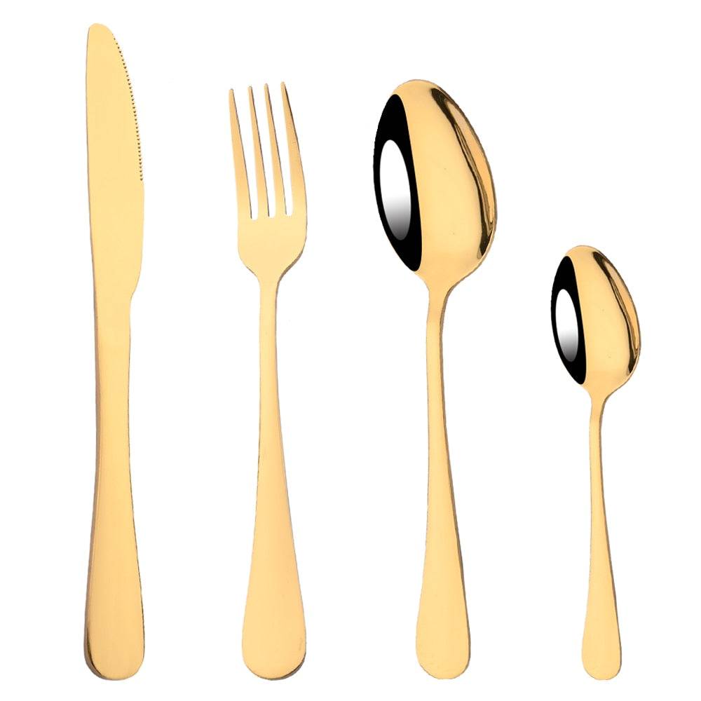 Rainbow Mirror Finish Cutlery Set - Shimmering Flatware