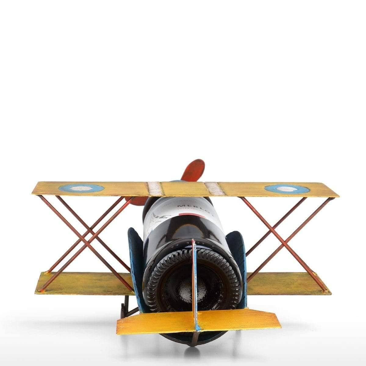 Retro Airplane Wine Holder - Vintage Playfulness