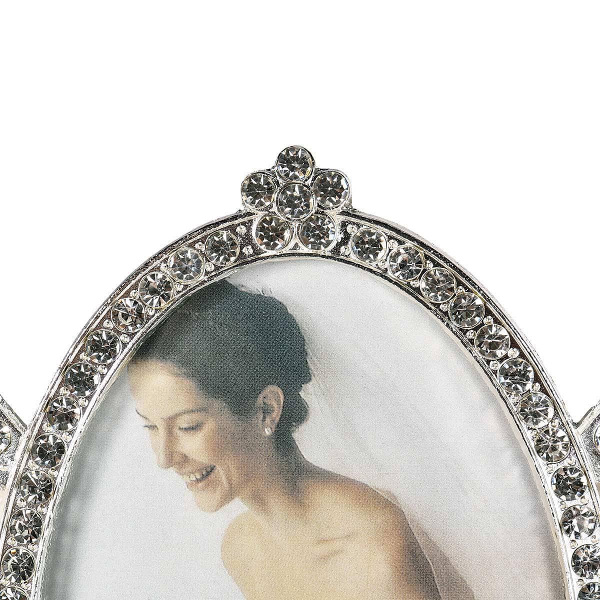 Rhinestone Ellipse Picture Frame - Glamorous Elegance