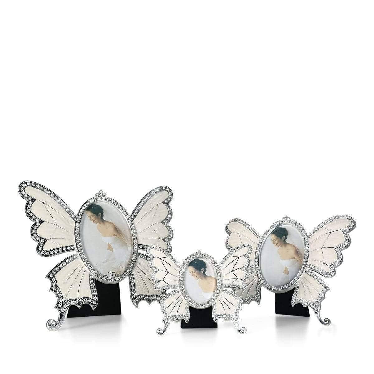 Rhinestone Ellipse Picture Frame - Glamorous Elegance