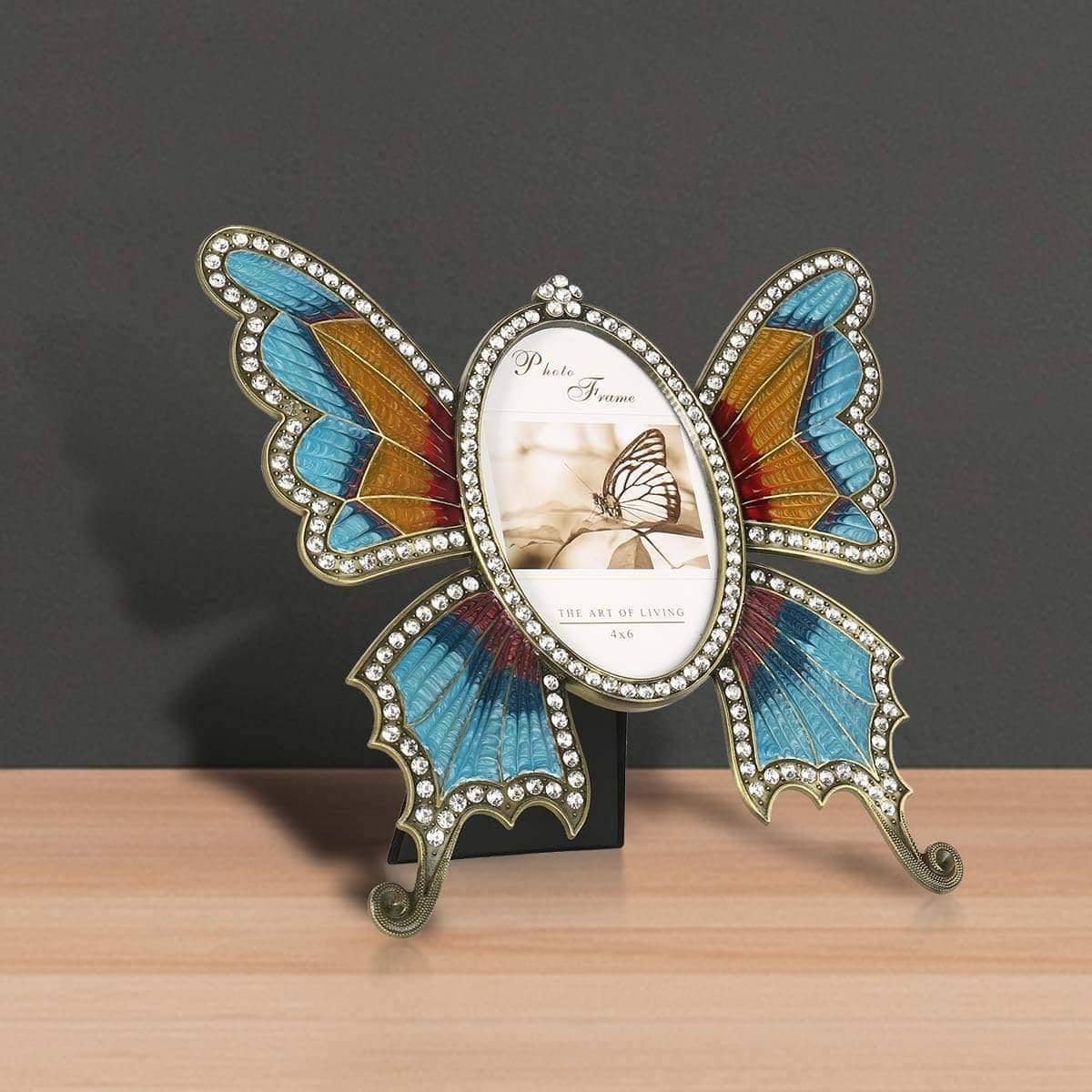 Rhinestone Ellipse Picture Frame - Glamorous Elegance