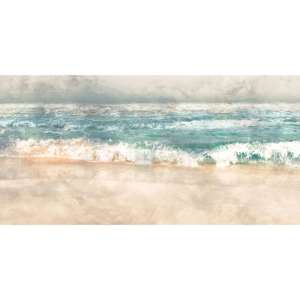 Riding the Waves: Serene Beach Surf