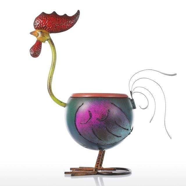 Rooster Garden Plant Pot - Whimsical Charm