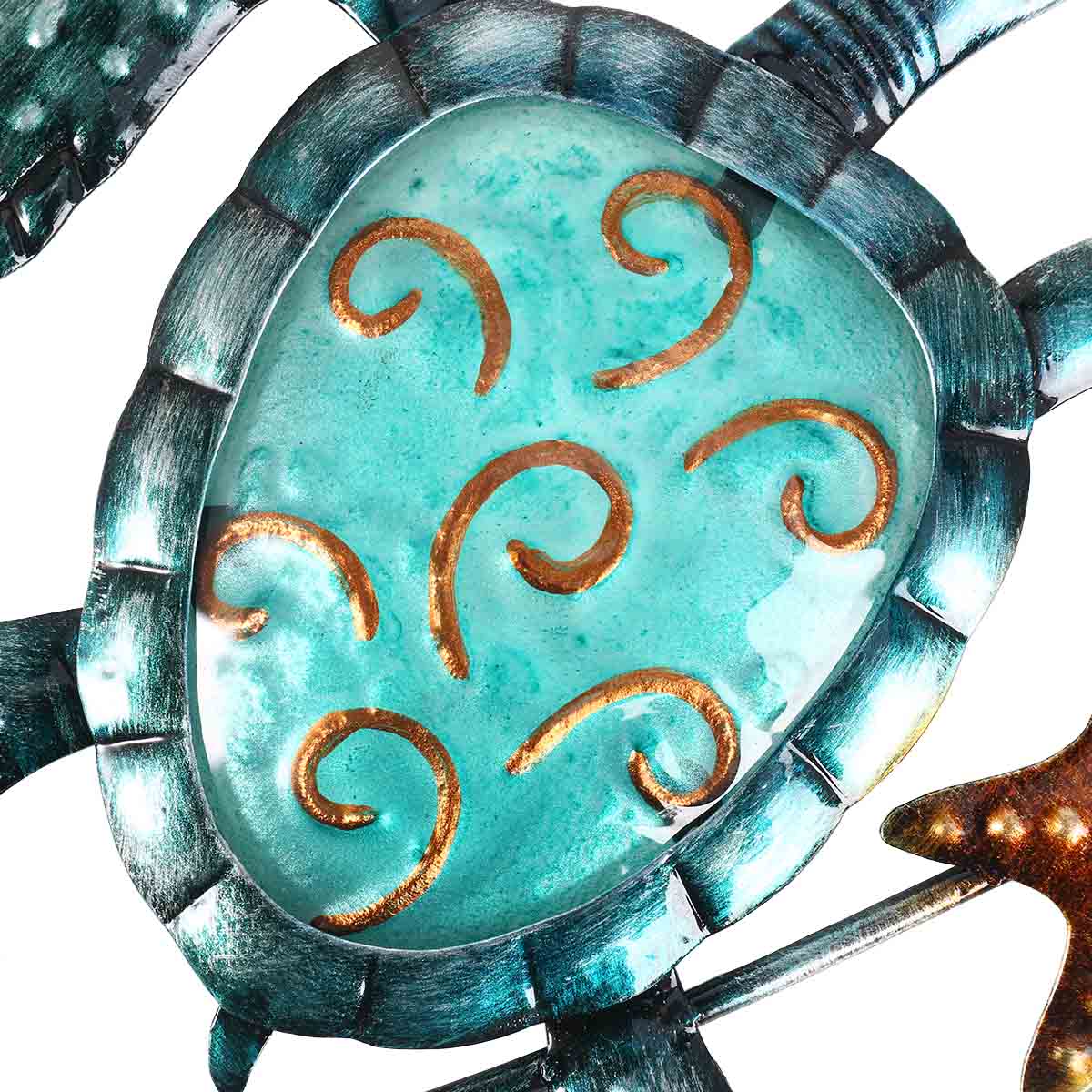 Rustic Turtle Key Hanger - Coastal Rustic Decor