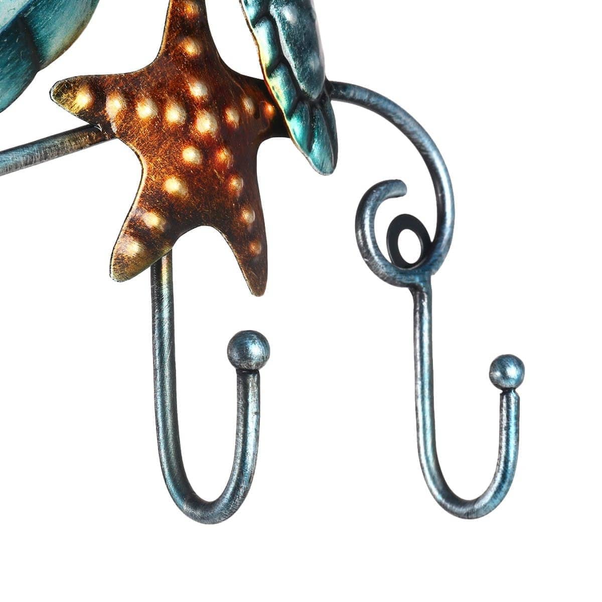 Rustic Turtle Key Hanger - Coastal Rustic Decor