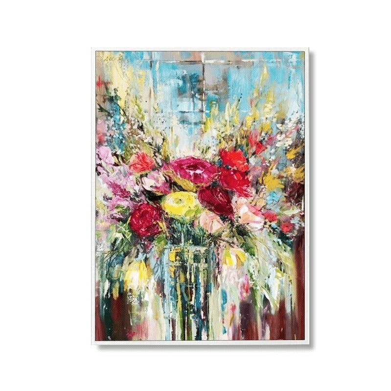 Springtime Blooms: True Colors Hand-Painted Canvas Artwork