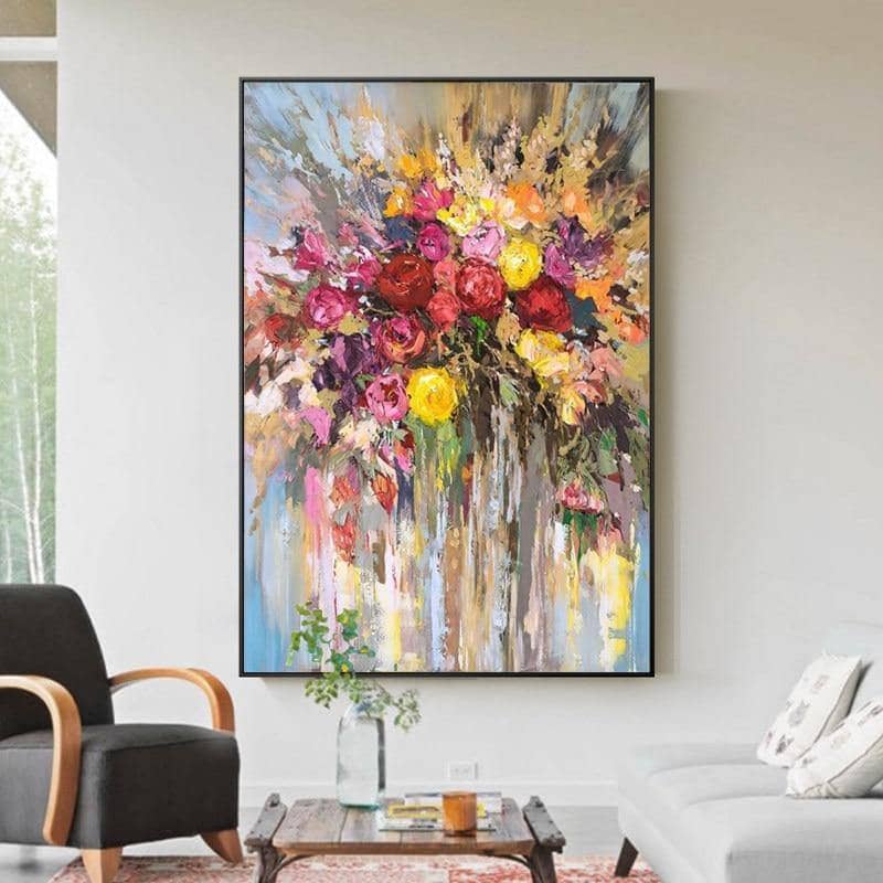 Springtime Blooms: True Colors Hand-Painted Canvas Artwork