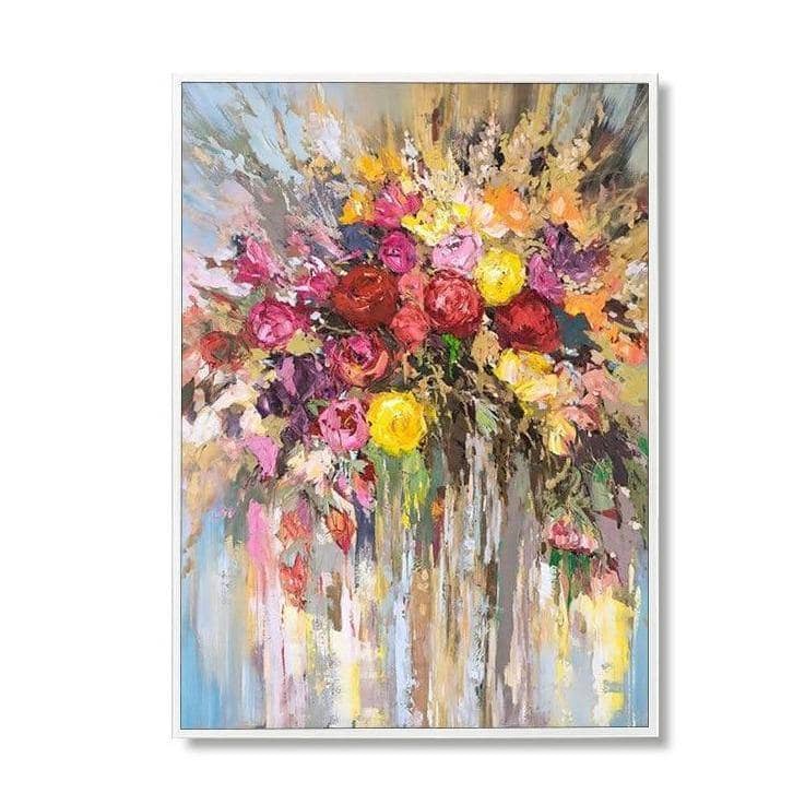 Springtime Blooms: True Colors Hand-Painted Canvas Artwork