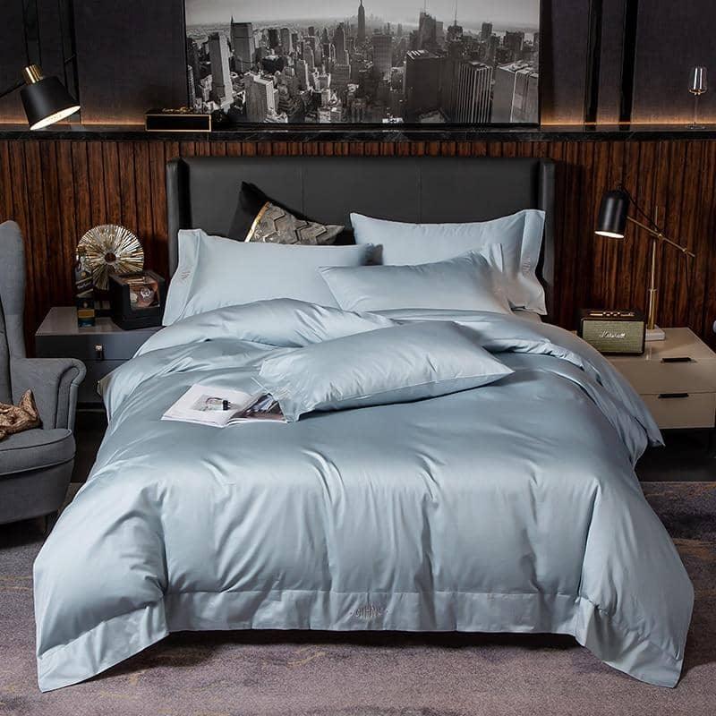 Stylish Luxury Hotel Quality Silky Egyptian Cotton Queen Size 4/6pcs Bedding Set