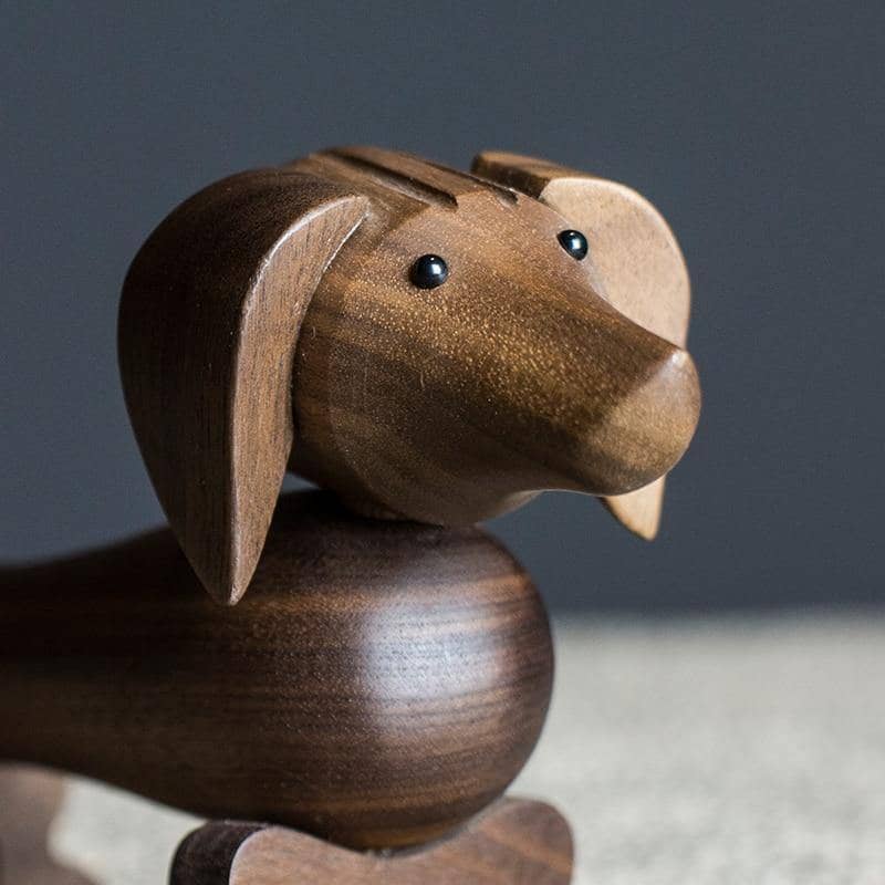 Teckel Sausage Dog Wood Nordic Decor: Adorable and Whimsical Home Accessory