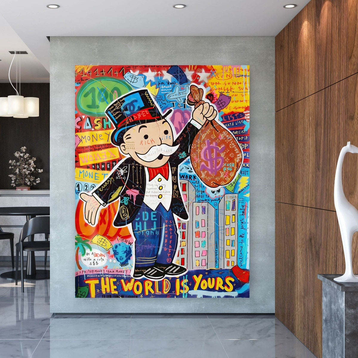 The World Is Yours - Alec Monopoly Pop Art Graffiti