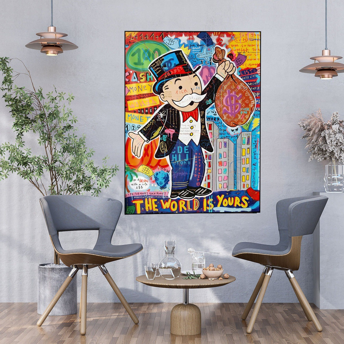 The World Is Yours - Alec Monopoly Pop Art Graffiti