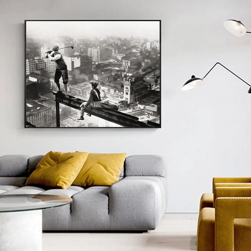 Urban Golfing: Vintage Golf On A Skyscraper