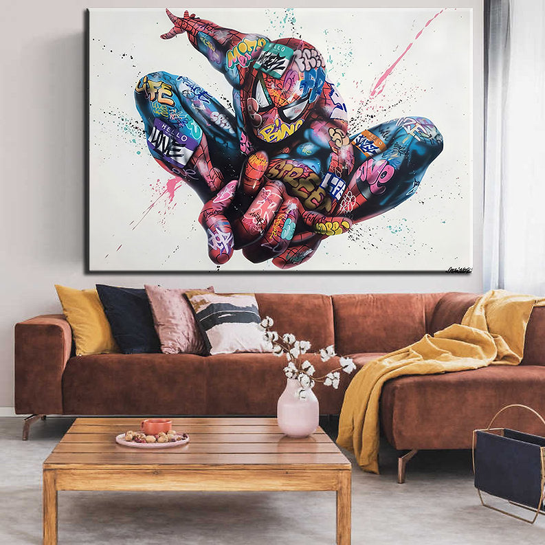 Urban Super Hero: Spider-Man Classic Jump Graffiti