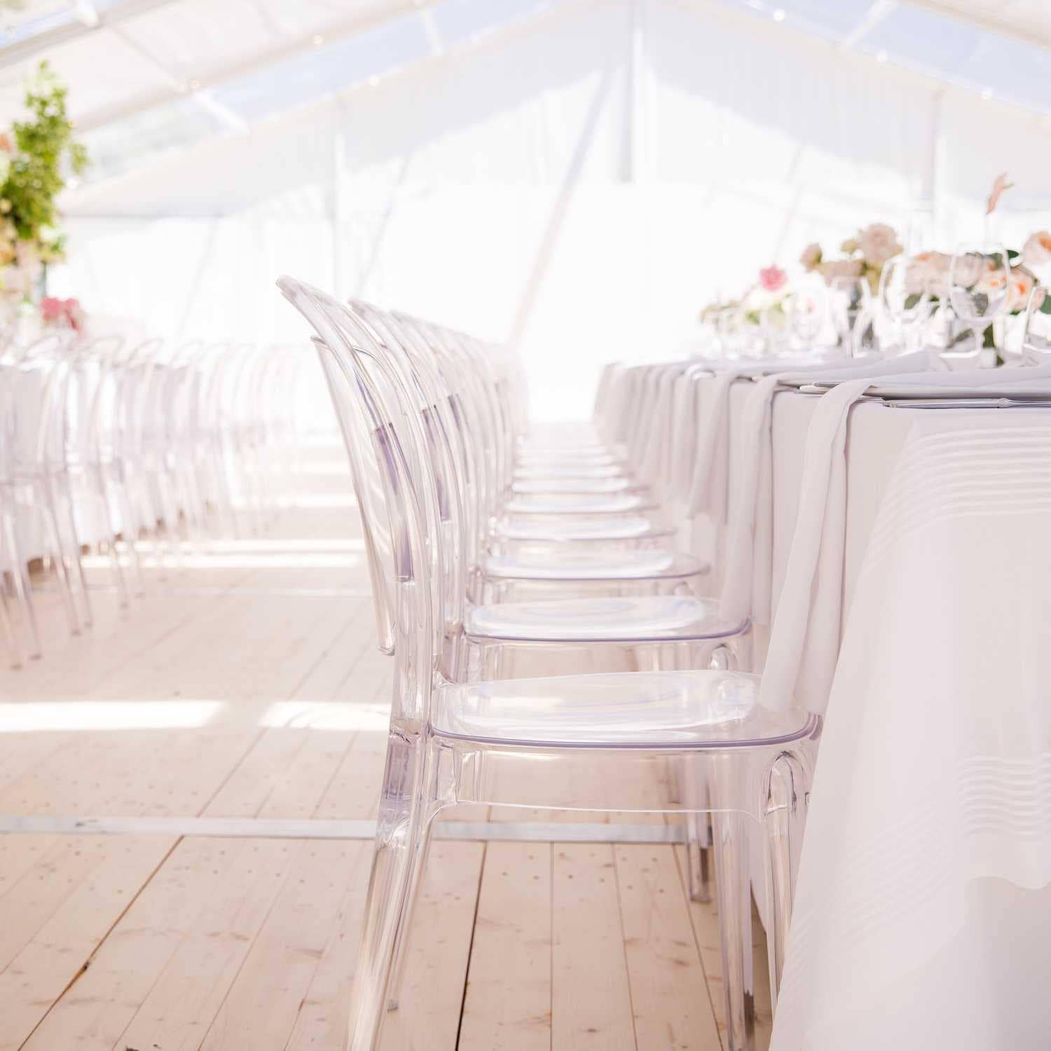 Victoria Ghost Transparent Dining Chair - Elegant & Modern Furniture for Home Decor