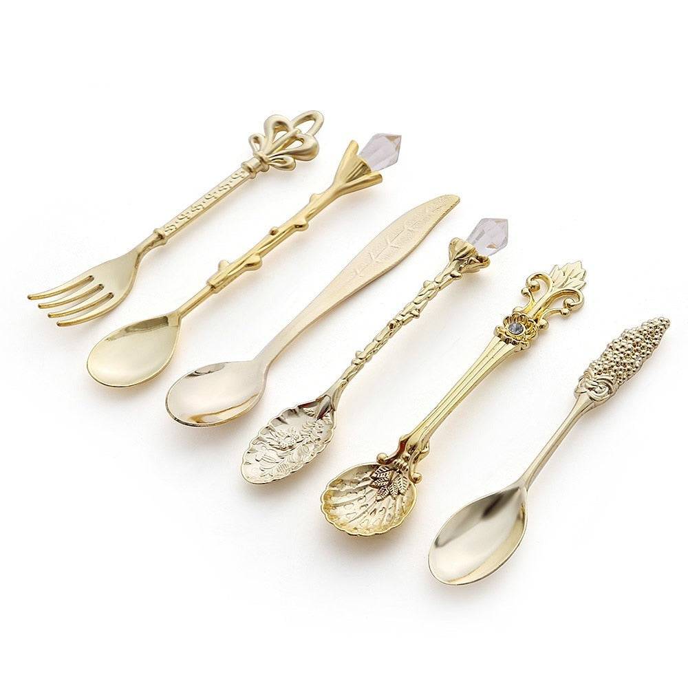 Vintage Carved Flatware Set - Nostalgic Elegance- Running